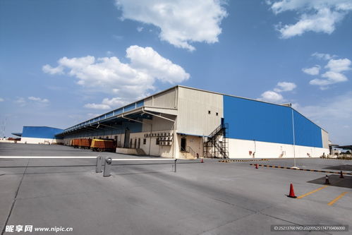 彩色廠房外觀攝影背景圖設計圖